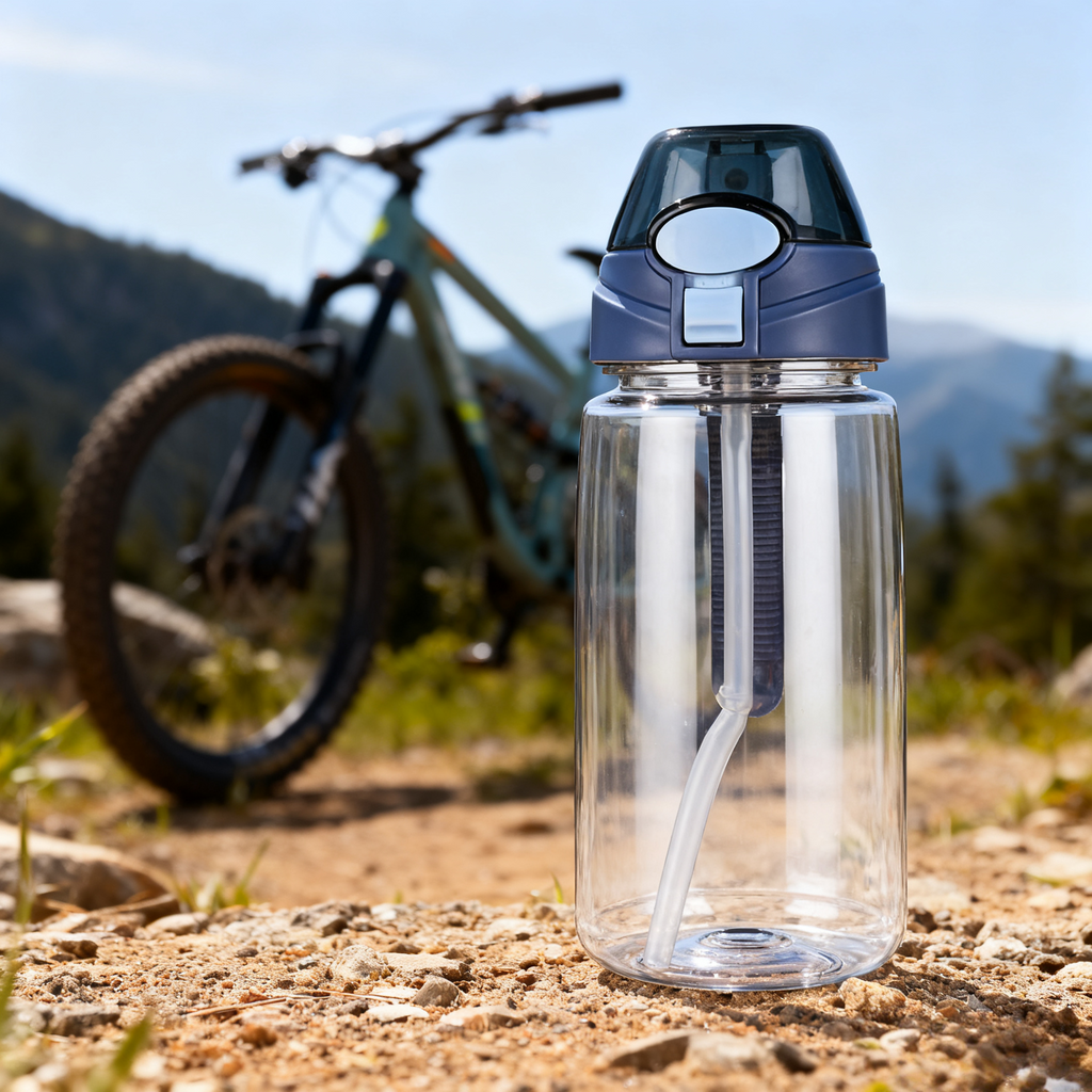 Plastic Sports Bottle with Flip Straw – 750ml