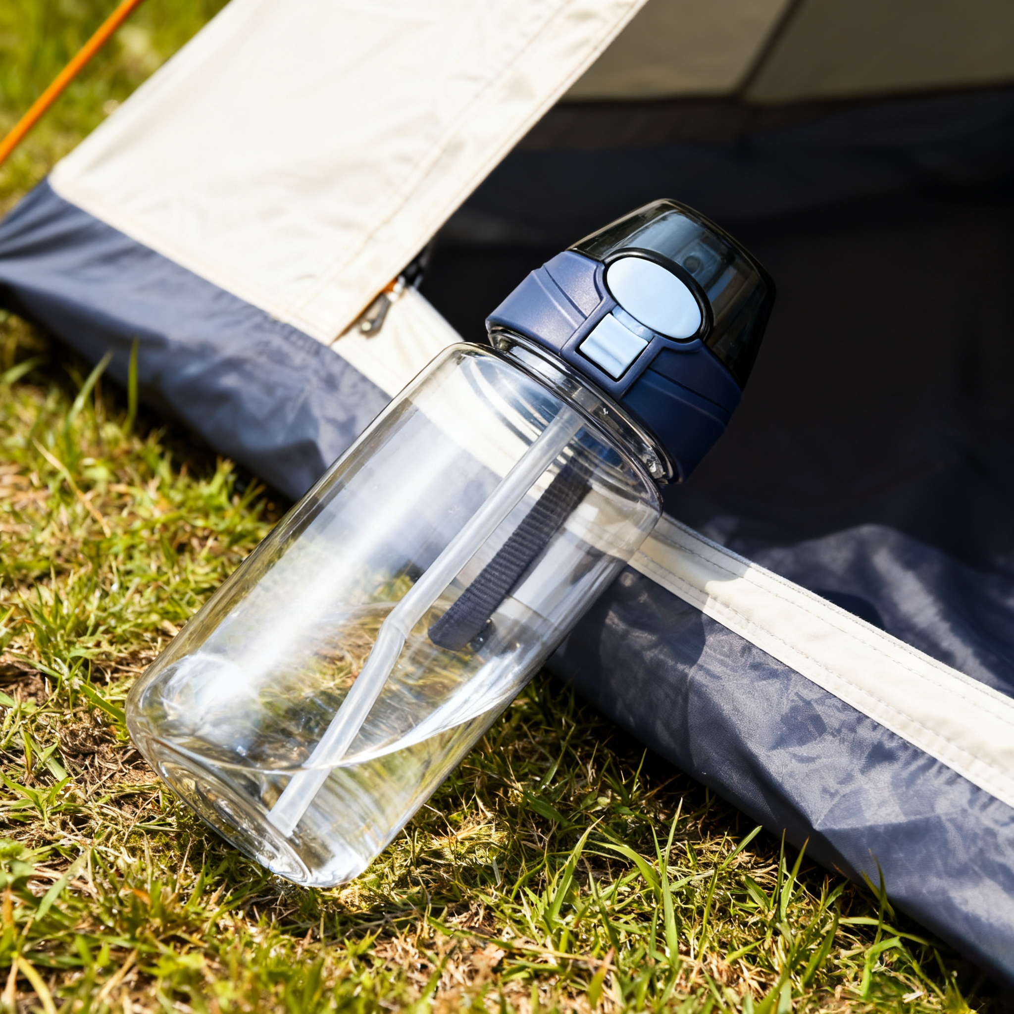 Plastic Sports Bottle with Flip Straw – 750ml