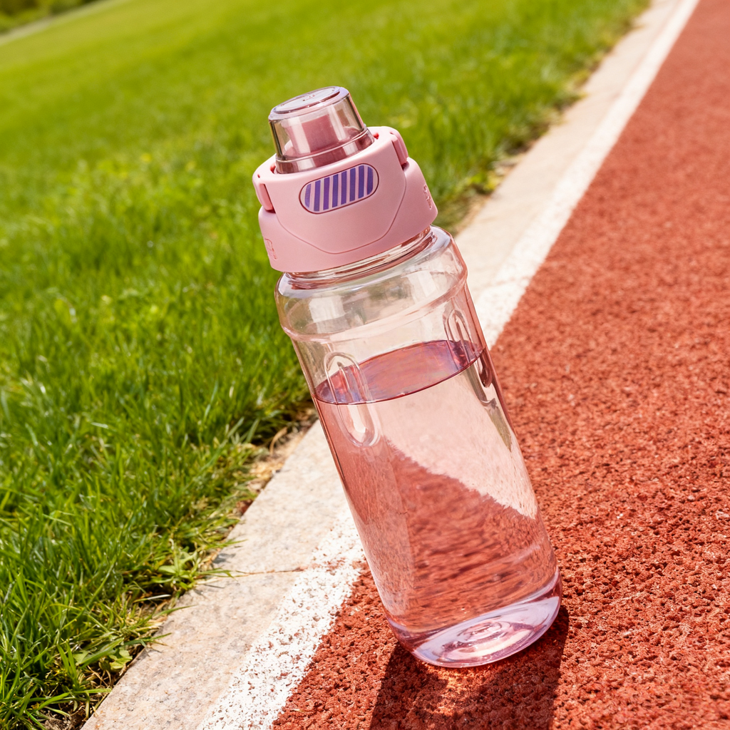 Plastic Sports Bottle with Straw – 1000ml