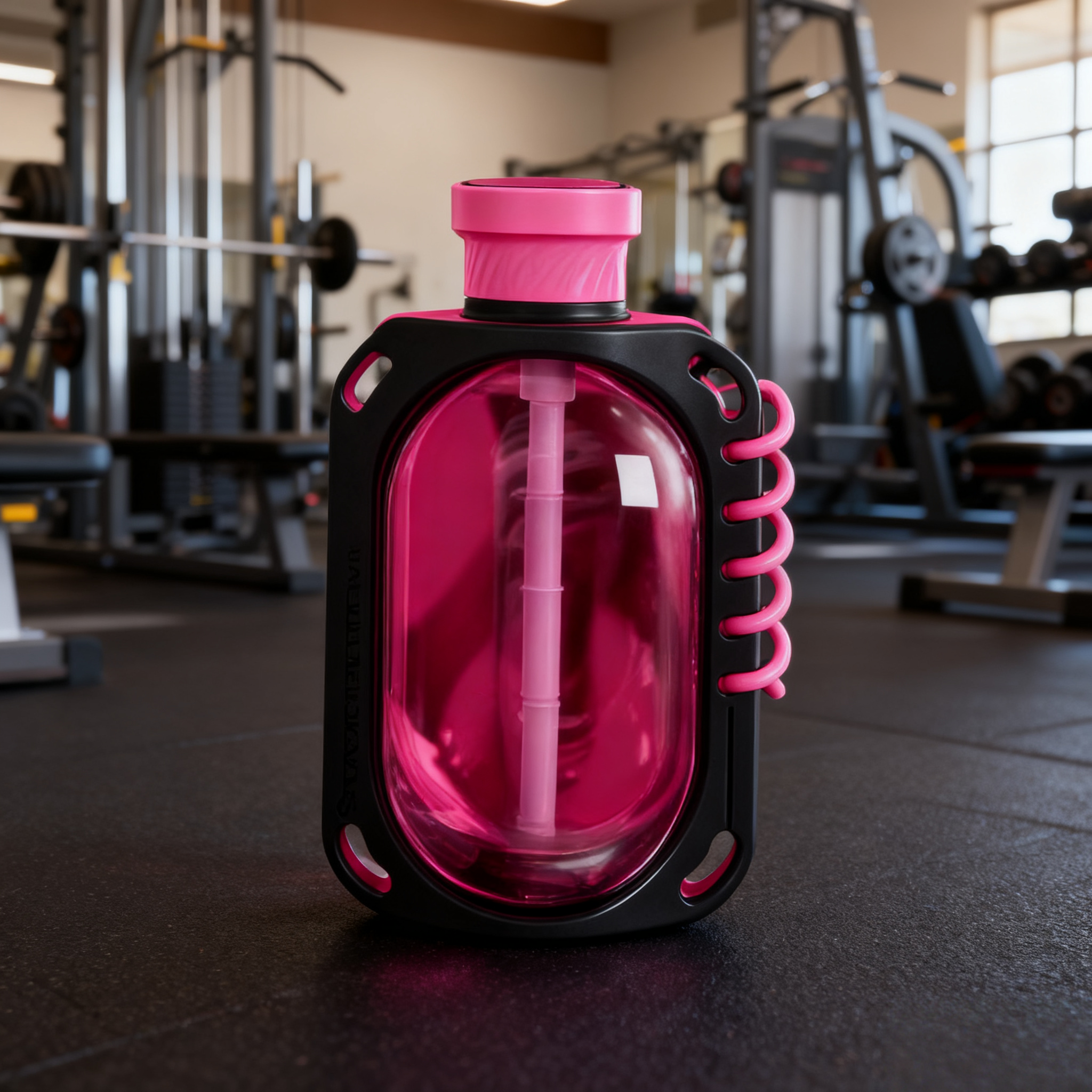 Plastic Sports Bottle with Straw – 780ml