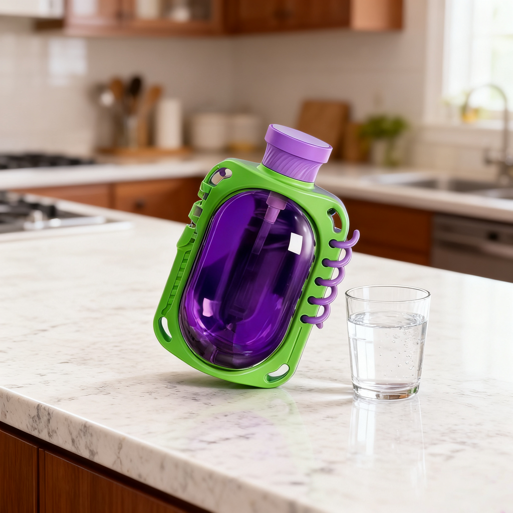 Plastic Sports Bottle with Straw – 780ml