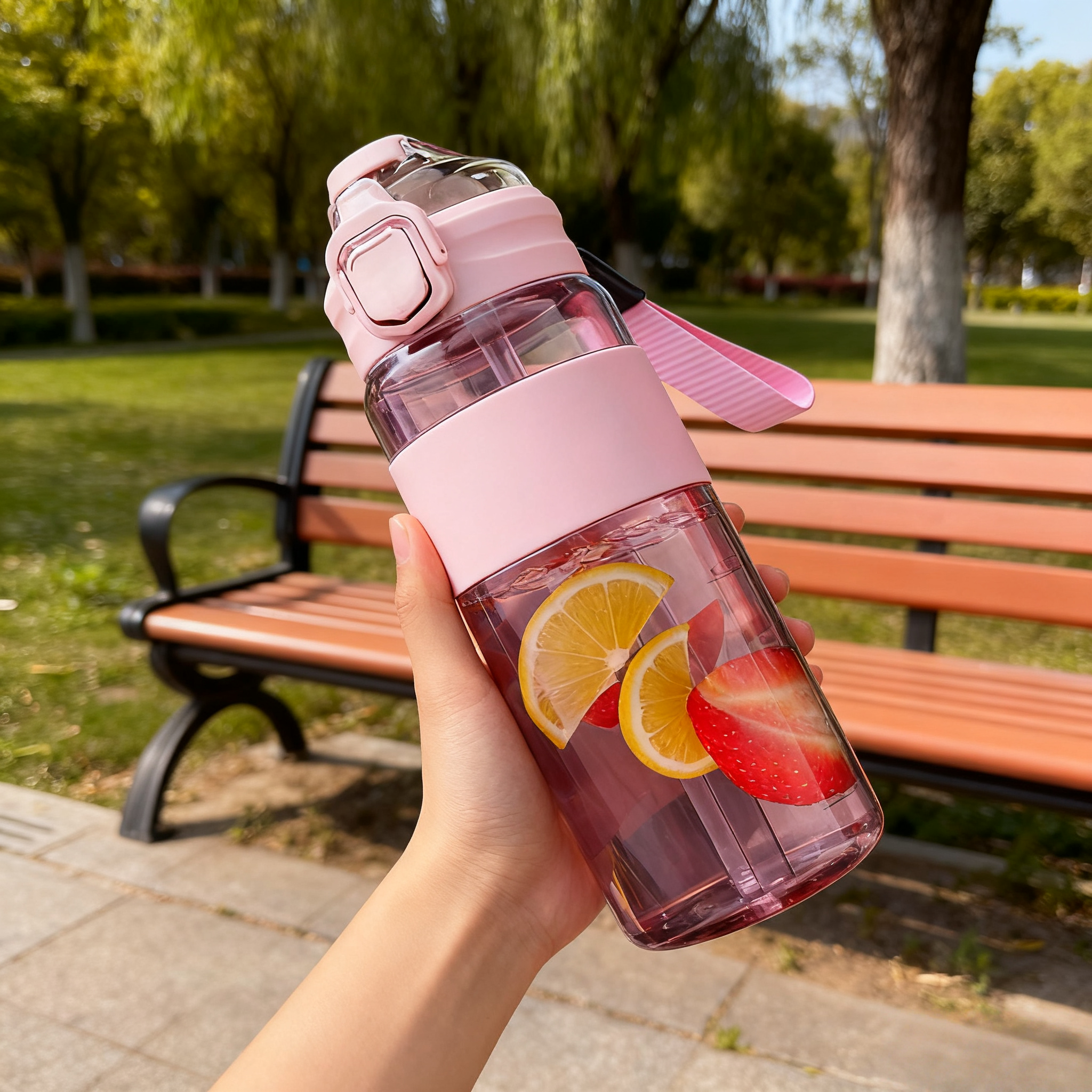 Plastic Dual-Drink Sports Bottle – 800ml