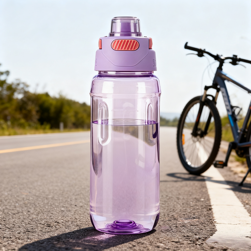 Plastic Sports Bottle with Straw – 1000ml