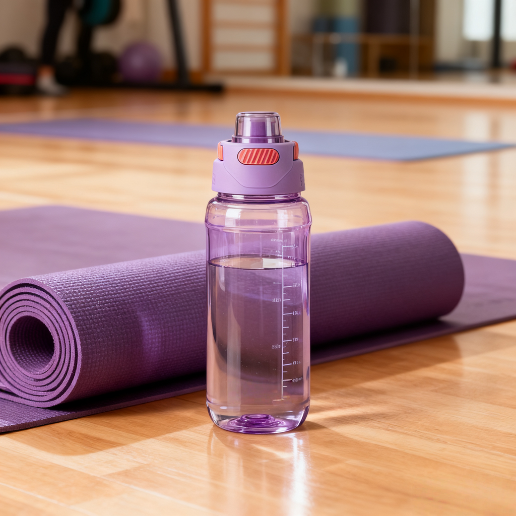 Plastic Sports Bottle with Straw – 1000ml