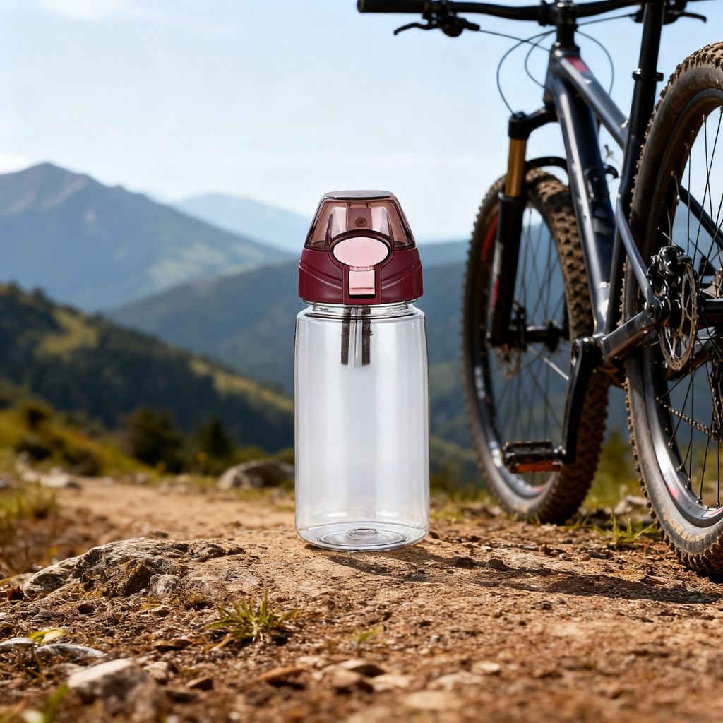 Plastic Sports Bottle with Flip Straw – 750ml